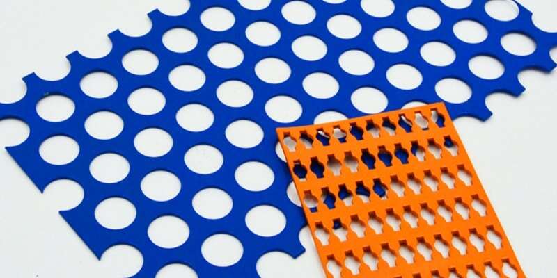 Chapas perforadas de aluminio