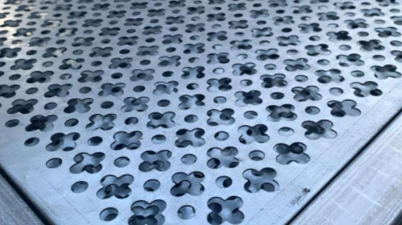 Cross Hole Perforated Metal Sheets
