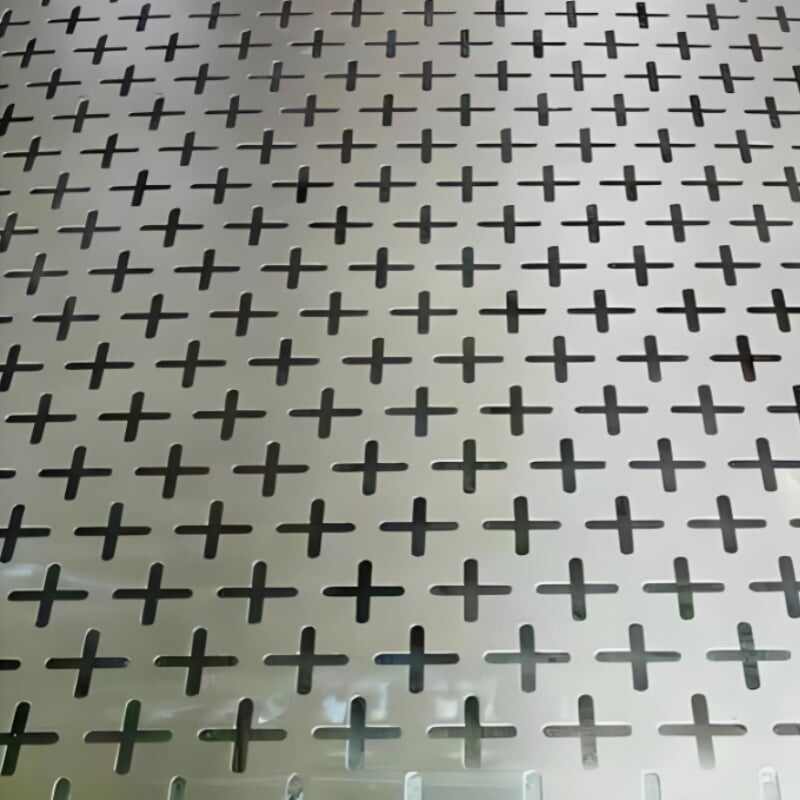 Cross Hole Perforated Metal Sheets