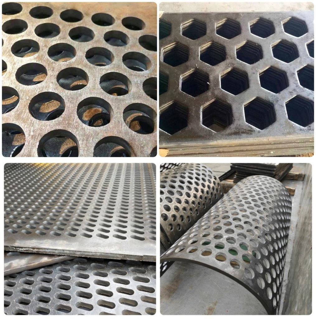 Perforierte Metallplatten aus Manganstahl Produktanzeige