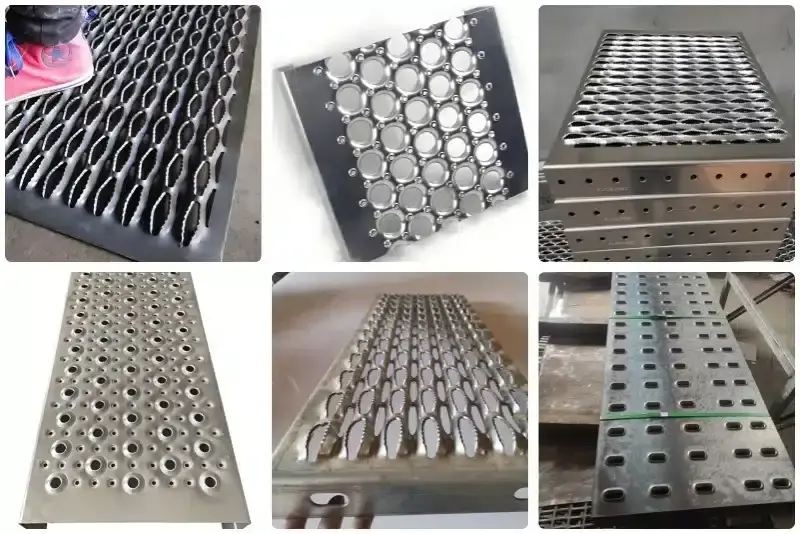 Display of Perforated Safety Grating Product Series
