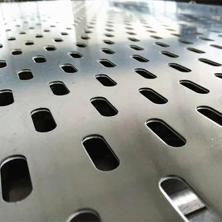 Slotted Metal Part Slotted Perforated Metal Sheets (Slot Hole) | Custom Manufacturer