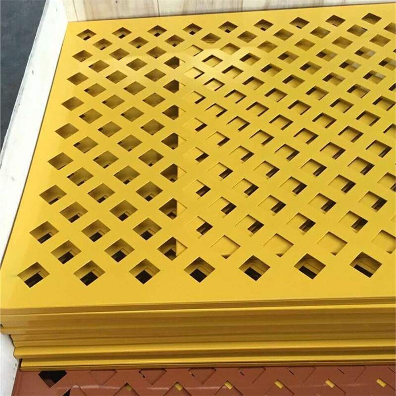 Square Hole Perforated Metal Sheets