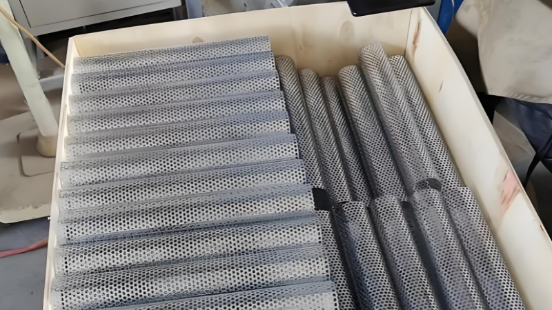 perforated metal sheet wooden box packaging