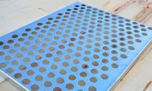 Galvanized perforated metal sheet with zinc coating surface
