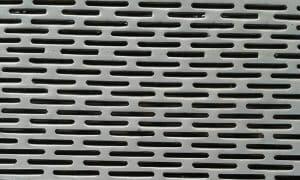 Slotted perforated metal sheets