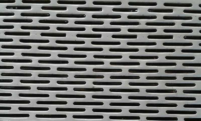 Slotted perforated metal sheets