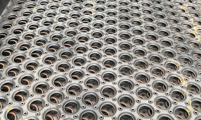 round raised perforated metal