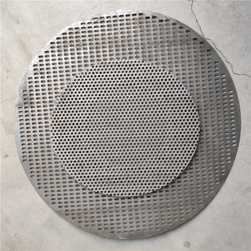 Plaque de criblage circulaire perforée