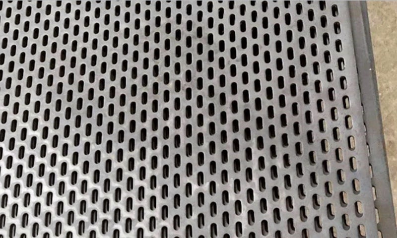 Q235 Carbon Steel Perforated Metal Sheet with Slotted Holes