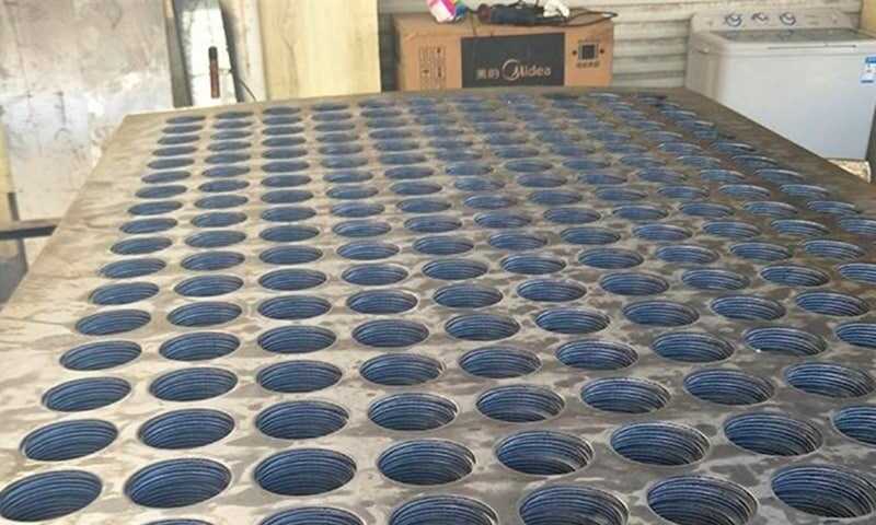 Perforierte Metallgitter mit rundem Loch